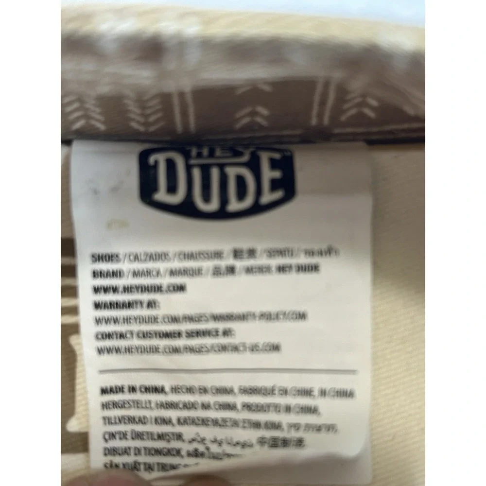 Hey Dude Wendy Women Size 9 Shoes Tan Comfort Casual Walking Stretch Slip On